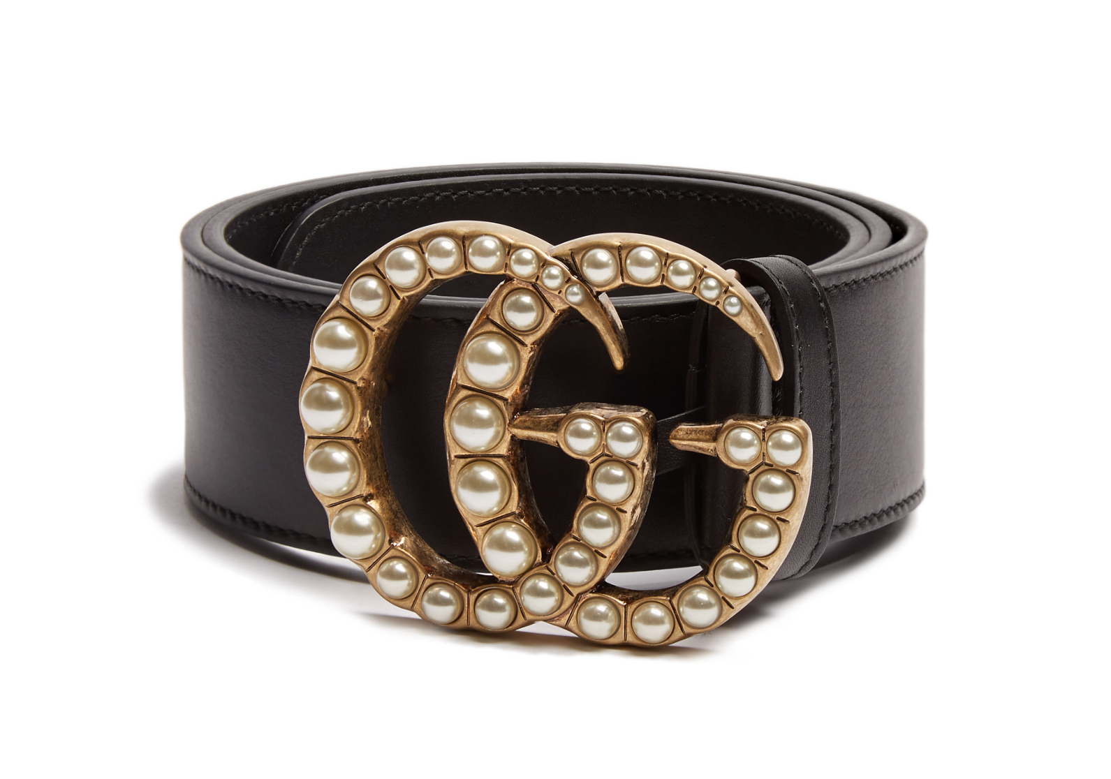 gucci belt with pearls